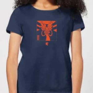 Image of Samurai Jack Aku Kanji Womens T-Shirt - Navy - M