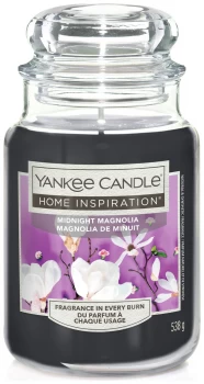 Image of Yankee Large Single Wick Jar Candle - Midnight Mangolia