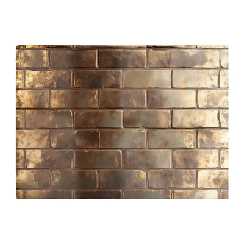 Image of Warren Reed Designer Bronze Gold Brick Pattern Chopping Board