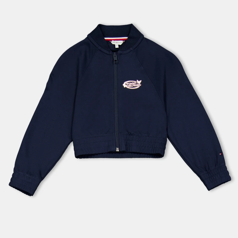 Image of Tommy Hilfiger Kids Full Zip Fleece Night Navy C1G female 4Y
