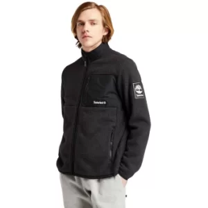 Image of Timberland Outdoor Archive Fleece Jacket For Men In Black Black, Size S