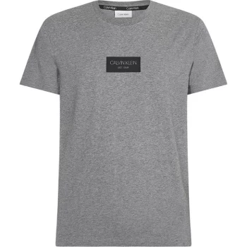 Image of Calvin Klein Box Logo T Shirt - Grey