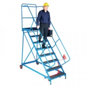 Image of Fort Trojan Wide Tread Mobile Steps Easy Slope 8 Phenolic Treads GS110