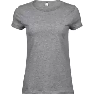 Image of Tee Jays Womens/Ladies Roll-Up T-Shirt (S) (Heather Grey)