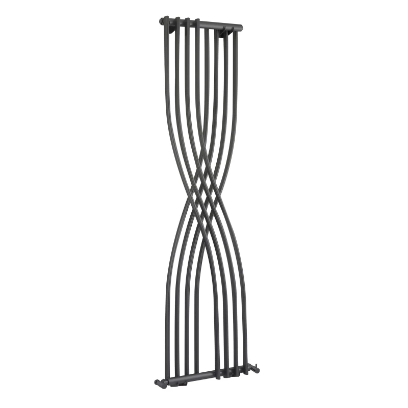 Image of Balterley Curved Designer Radiator 2020 BTU Anthracite 1775mm x 450mm Grey
