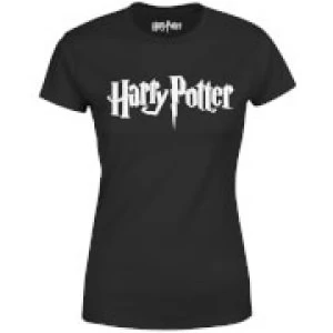 Image of Harry Potter Logo Black Womens T-Shirt - M - Black