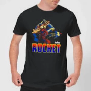 Image of Avengers Rocket Mens T-Shirt - Black