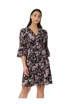 Image of Floral Printed Bias Dress