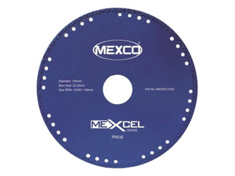 Image of MEXCO MEXCO MEXCEL12522 XCEL Grade Metal Cut Diamond Blade 125 x 22mm MEXMEXL125 ZT6014897S