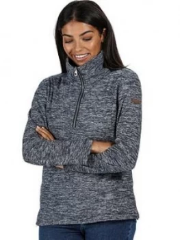 Image of Regatta Fidelia Quarter Zip Marl Fleece - Navy, Size 20, Women