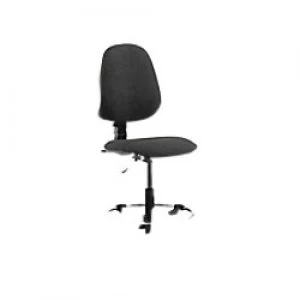 Image of Task Office Chair Eclipse I Lever Charcoal Fabric With Hi Rise Draughtsman Kit