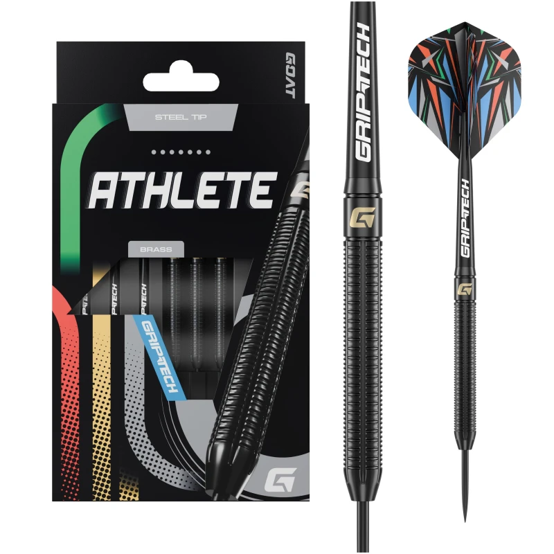 Image of GOAT GOAT Athlete Steel Tip Darts Brass Range Black unisex 13g
