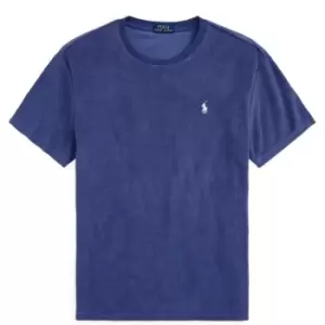 Image of Polo Ralph Lauren Cotton Terry T-Shirt - Blue