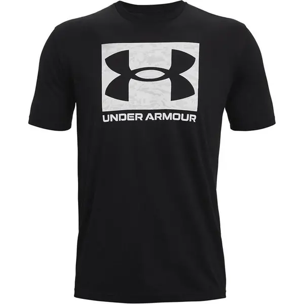 Image of Under Armour ABC Camo Boxed Logo Short Sleeve - Black XL