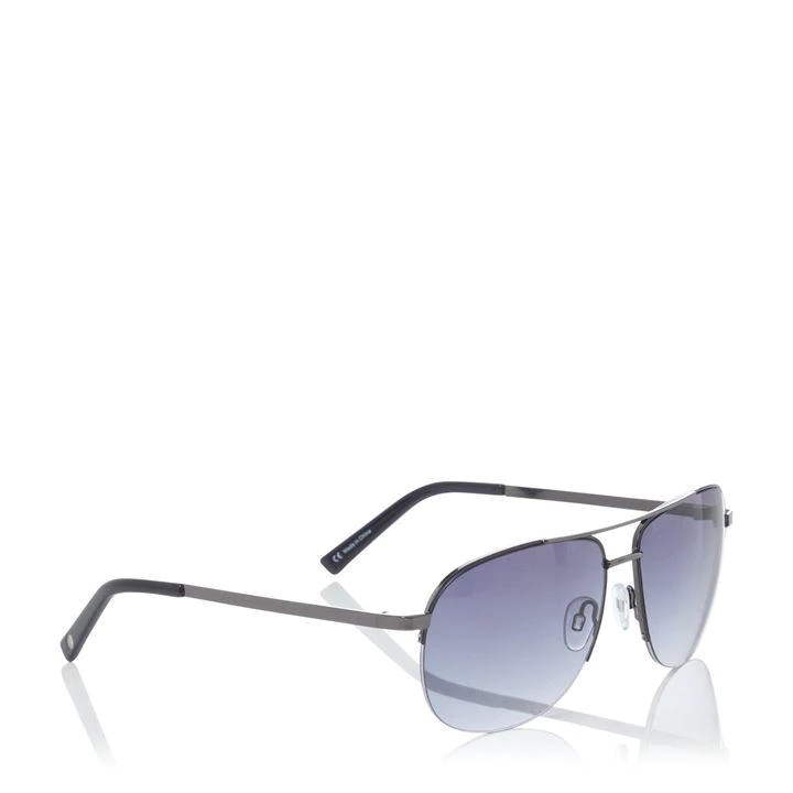 Image of Dune 'Ontop' Aviator Sunglasses - blue