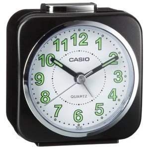 Image of Casio TQ-143S-1EF Alarm Clock with Light and Snooze - Black