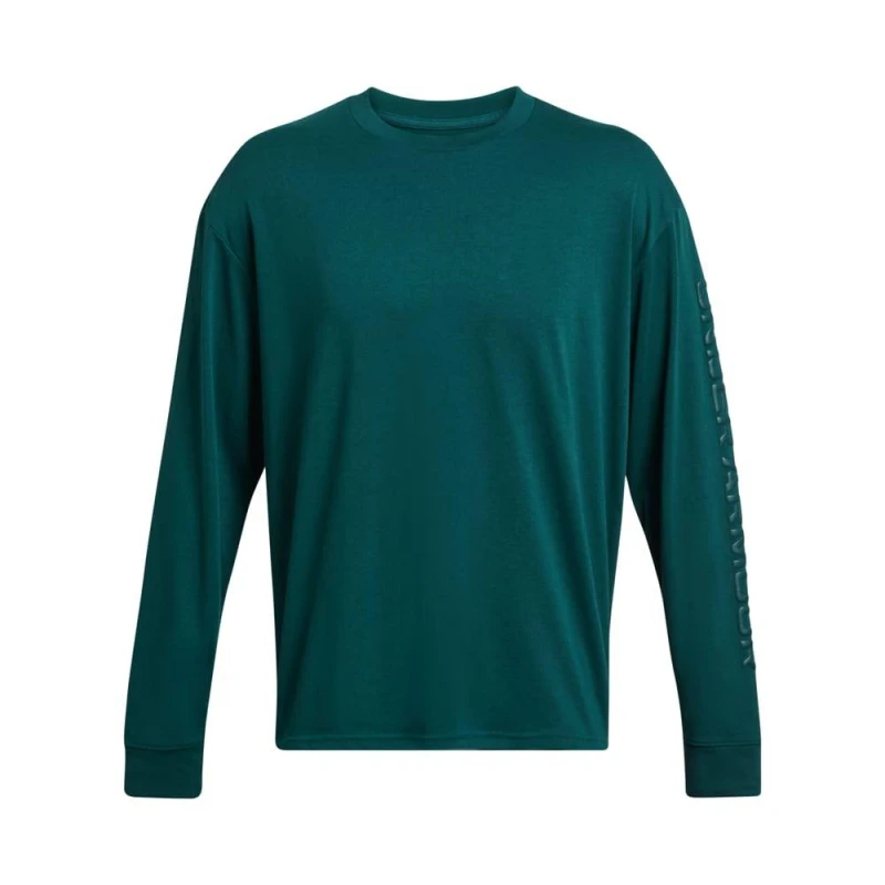 Image of Under Armour Hw Tonal Wordmark Long Sleeve T-Shirt - Blue Blue S
