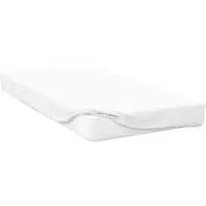 Image of Belledorm Cotton Sateen 1000 Thread Count Extra Deep Fitted Sheet (Single) (White) - White