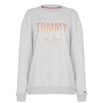 Image of Tommy Jeans Metallic Sweater - PJ4 SILVER GREY