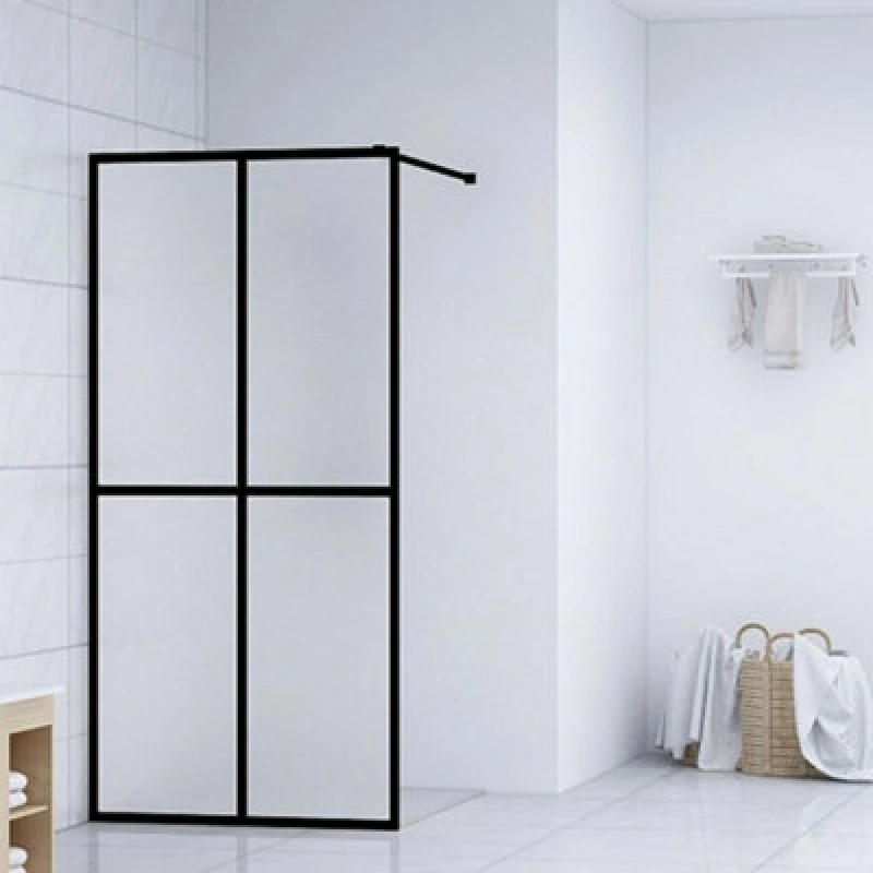 Image of Vidaxl Walk-In Shower Screen Frosted Tempered Glass 100X195 Cm