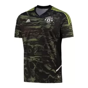 Image of 2022-2023 Man Utd EU Training Jersey (Solar Slime)