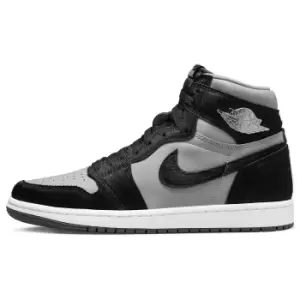 Image of Jordan Wmns Air Jordan 1 Retro Hi Og, Medium Grey/Black-White, size: 3+, Female, Trainers, DZ2523-001
