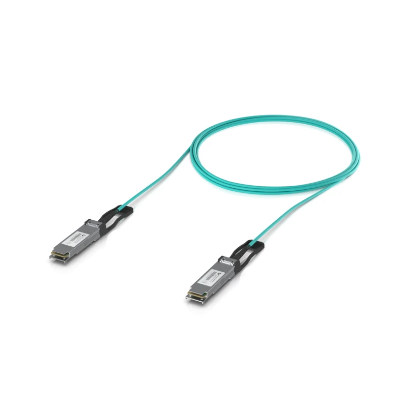 Image of Ubiquiti UACC-AOC-QSFP28-5M InfiniBand/fibre optic cable Aqua colour