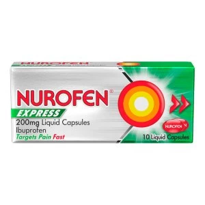 Image of Nurofen Ibuprofen Express Liquid Capsules 10 pack
