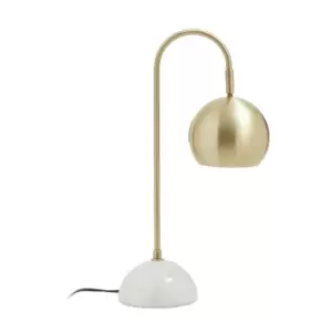 Image of Newton White Marble Base Desk Lamp