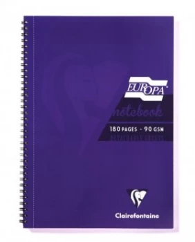Image of Europa A4 Sidebound Notebook Purple PK5