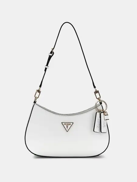 Image of Guess Noelle Saffiano Shoulder Bag 14765330 White