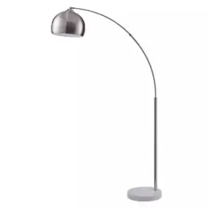 Image of Noova Arc Floor Lamp 1xE27 Nickel