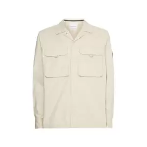 Image of Calvin Klein Jeans GMD Utility Overshirt - Beige