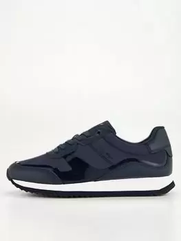 Image of Calvin Klein Low Top Heat Bonded Trainer - Navy, Size 42, Men
