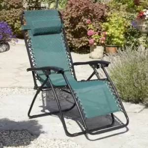 Image of Redwood Textoline Reclining Chair - Green