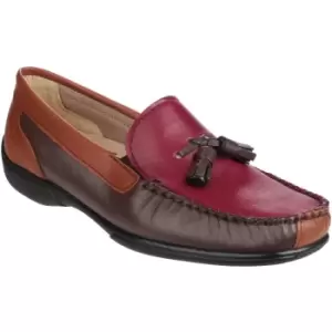 Image of Cotswold Biddlestone Loafer Shoe Female Chestnut/Tan/Wine UK Size 9