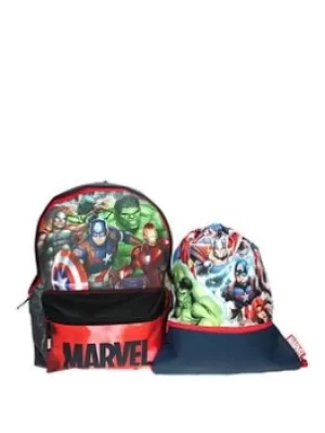 Image of Marvel Avengers Marvel Avengers Backpack & Trainer Bag, One Colour