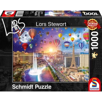 Image of Schmidt Las Vegas - Night & Day Jigsaw Puzzle - 1000 Pieces