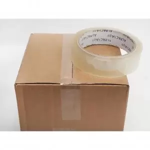 Image of Clear BOPP Stationery Tape 25mm 66m 35mu Pk 6