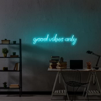 Image of Good Vibes Only - Blue Blue Wall Lamp