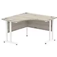 Image of dynamic Ergonomic Desk Impulse ICCDC12WGRY Grey Oak 1200 mm x 600 mm x 730 mm