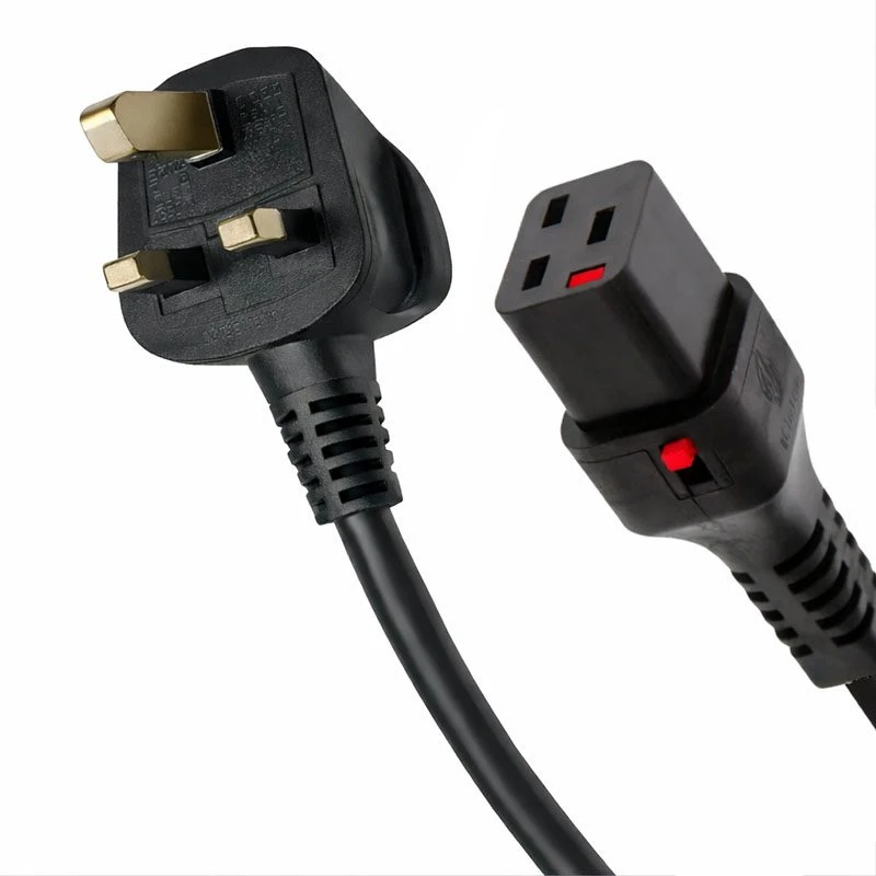 Image of FDL 2M 13 AMP UK PLUG TO LOCKING IEC320 C19 SOCKET