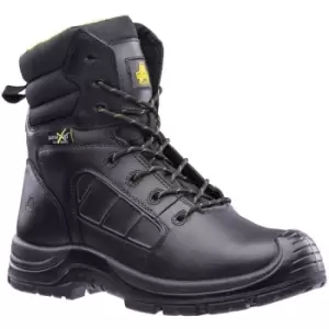 Image of Amblers Mens Berwyn Waterproof Leather Safety Boot (7 UK) (Black) - Black