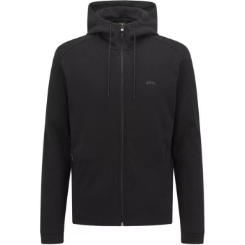 Image of Boss Saggy Curve Zip Hoodie - Black