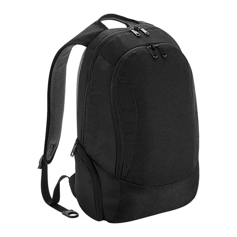 Image of Quadra Mens Vessel Slimline Laptop Backpack in Black Male One Size