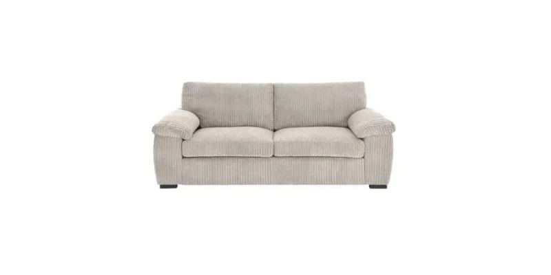 Image of LUXURY LIFE Collingdale Jumbo Cord Fabric 3 Seater Sofa Cream