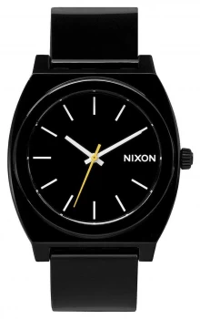 Image of Nixon Time Teller P Black Plastic Strap Black Watch