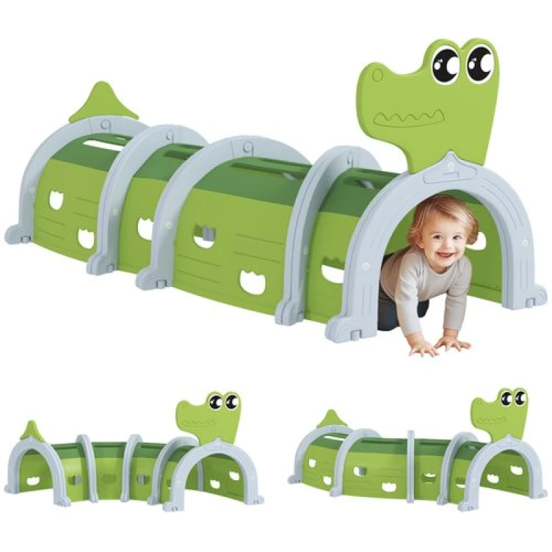 Image of AIYAPLAY AIYAPLAY Kids Play Tunnel for Crawl and Climb, Toddler Tunnel for 3-6 Years Old