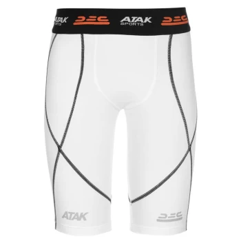 Image of Atak Compression Shorts Junior - White