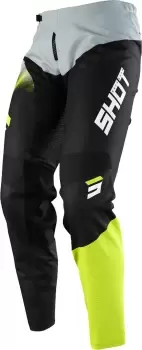Image of Shot Devo Versus Kids Motocross Pants, grey-yellow, Size 6/7, grey-yellow, Size 6/7